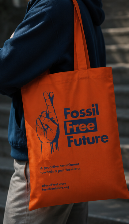 Fossil Free Future — tote bag